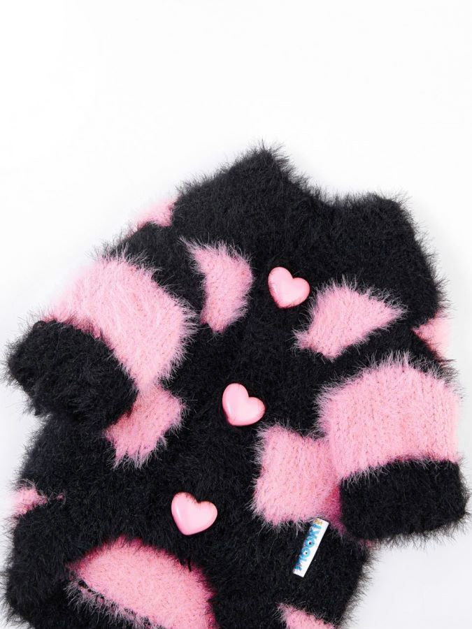 Berrylicious Heart Fuzzy Sweater