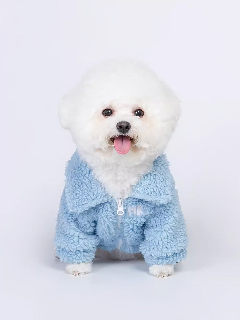 Icelandic Blue Shearling Coat for Pets