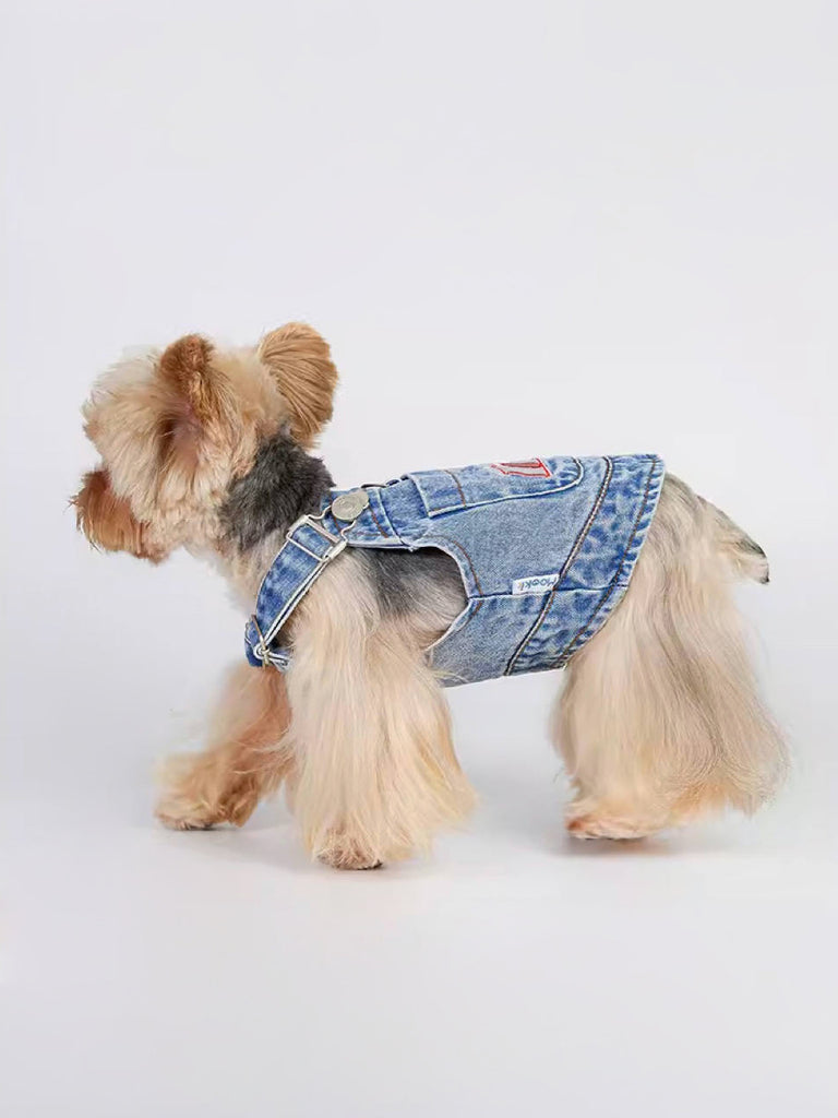 Denim Overalls for Pets