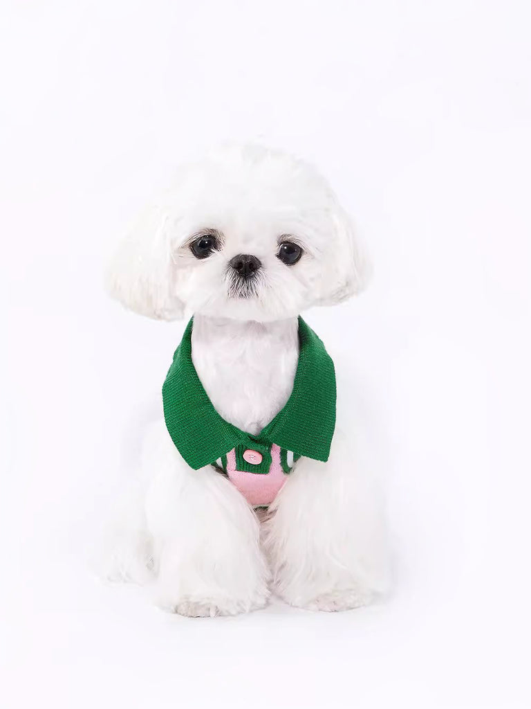 Country Club Style Knitted Vest for Pets