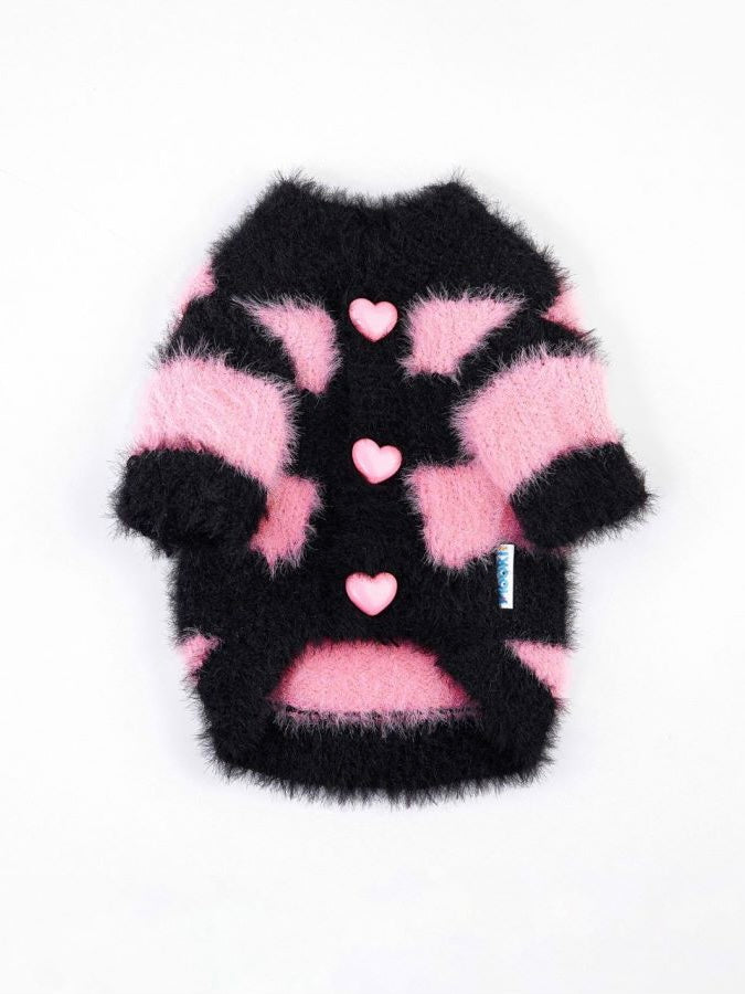 Berrylicious Heart Fuzzy Sweater