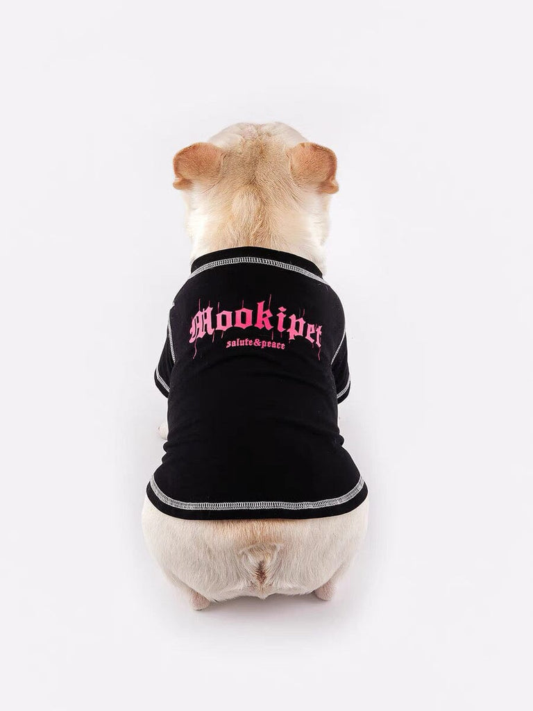 Stylish Black-Pink T-Shirt for Pets 