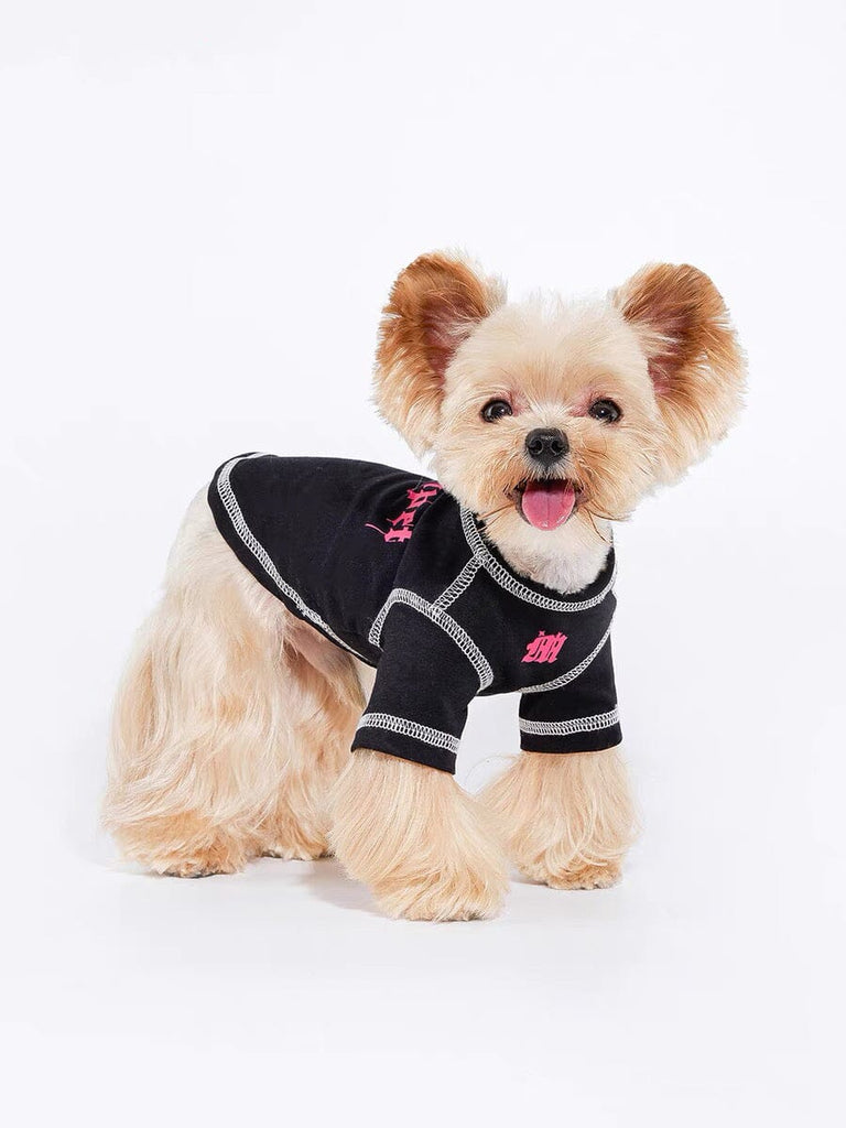 Black-Pink T-Shirt for Pets Outside