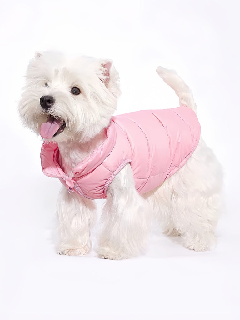Cotton Candy Puffer Vest for Pets for Warm