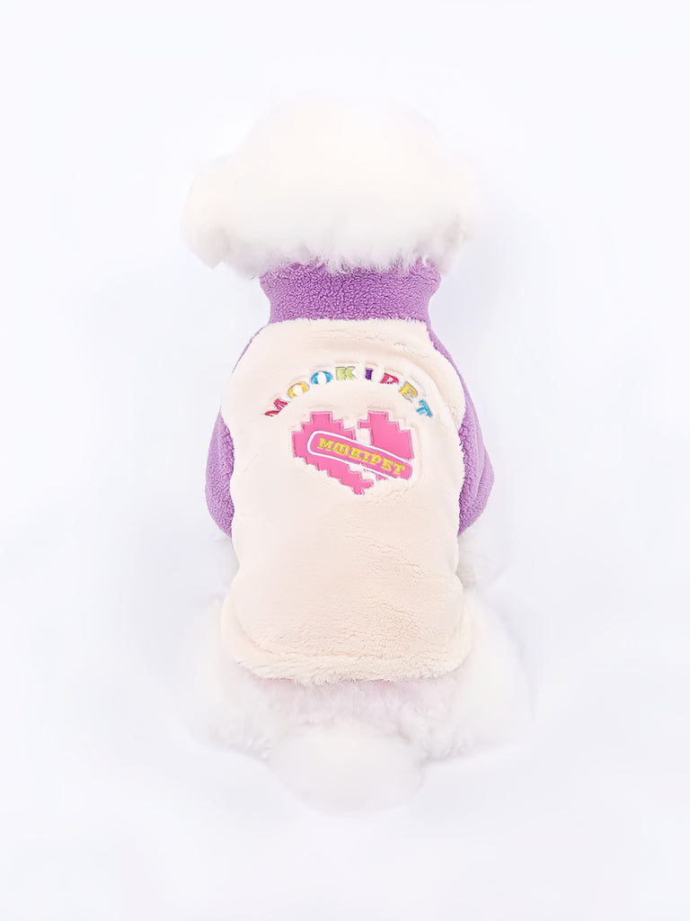 Warm Heart Rainbow Shearling Coat