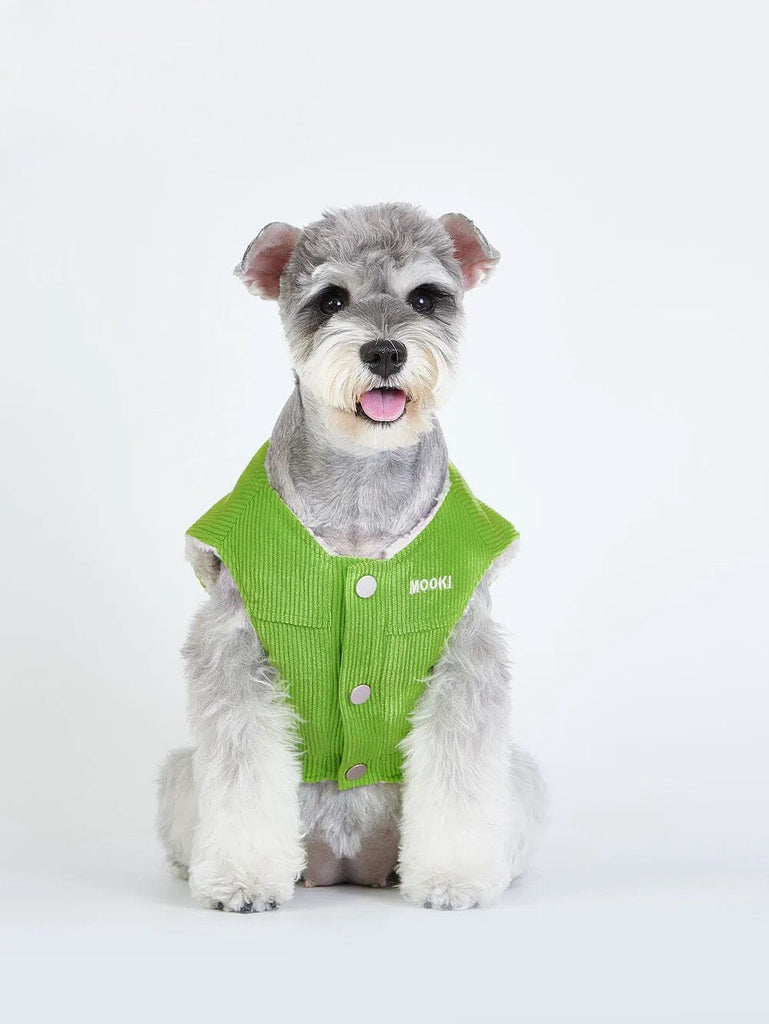 Pistachio Green Corduroy Vest for Pets at Home
