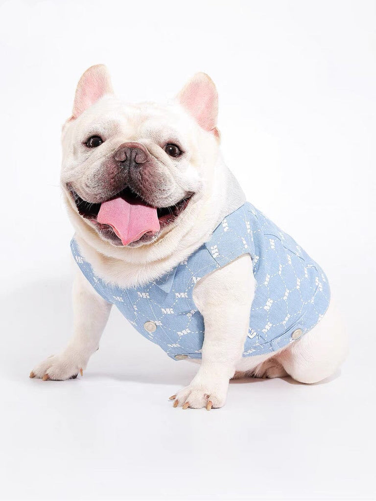 Washed Denim Vest with Leash Ring for Pets at Home